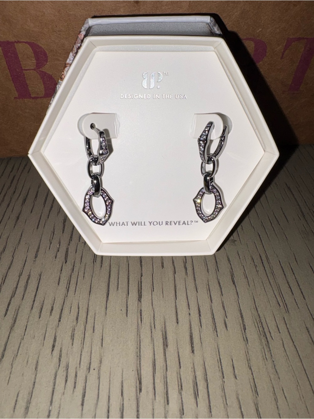 bp Silver- Diamond Cubic Zirconia Earrings